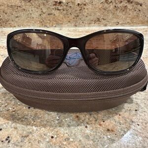 Maui Jim Dark Brown Sunglasses with Case